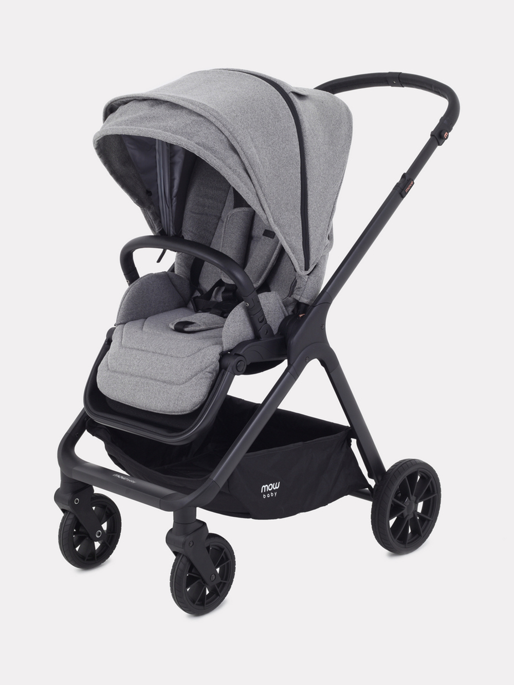 Коляска детская MOWBaby "MOVE" MB401 2 в1 Silver