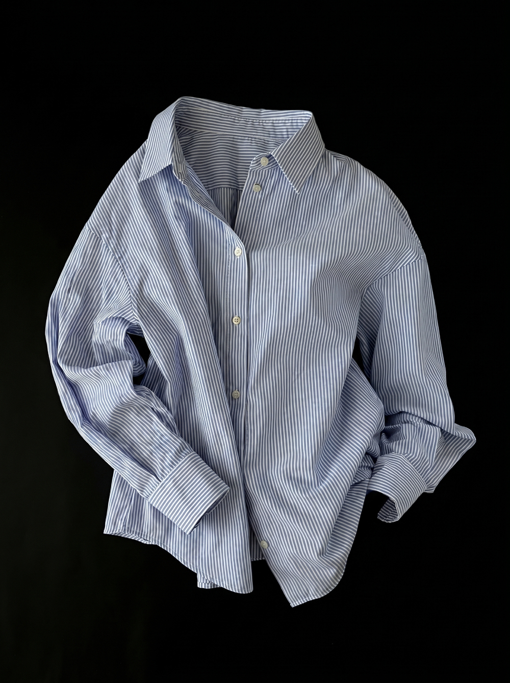 Рубашка оксфорд в полоску