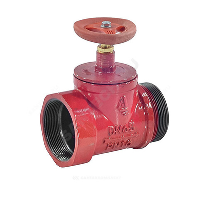 Клапан пожарный чугун прямой КПЧП 50-1 Ду 50 1,6 МПа муфта-цапка Апогей 110033