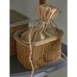 Набор из 4-х корзин для хранения Sustainable collection, бежевый