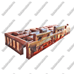 Надувной лабиринт "Вестерн", 18*6*3,6 м