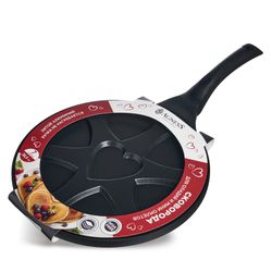 СКОВОРОДА AGNESS "СЕРДЦЕ" ДЛЯ ОЛАДИЙ С АНТИПРИГАР.ПОКРЫТИЕМ ДИАМЕТР=26.5 СМ.