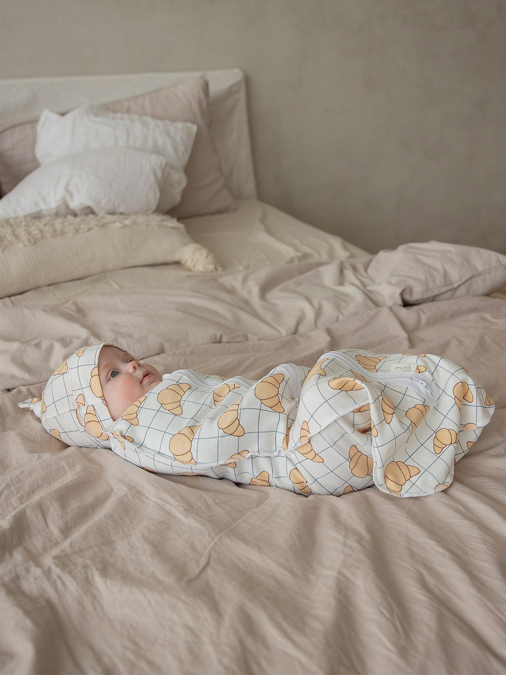 Пелёнка-кокон Mjölk Круассаны