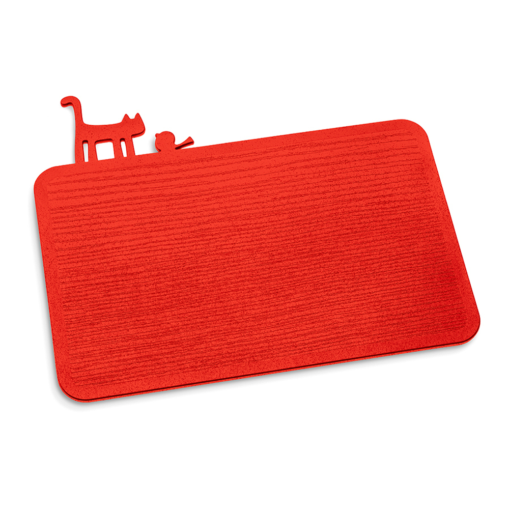 Доска разделочная 30х25см Koziol Pip Organic красная