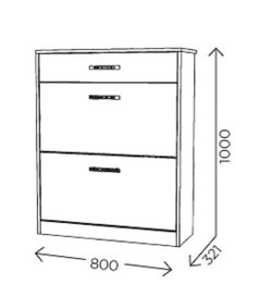 Обувница "Ева 3" М-4 (дуб баррик), ЛДСП, Комфорт-S