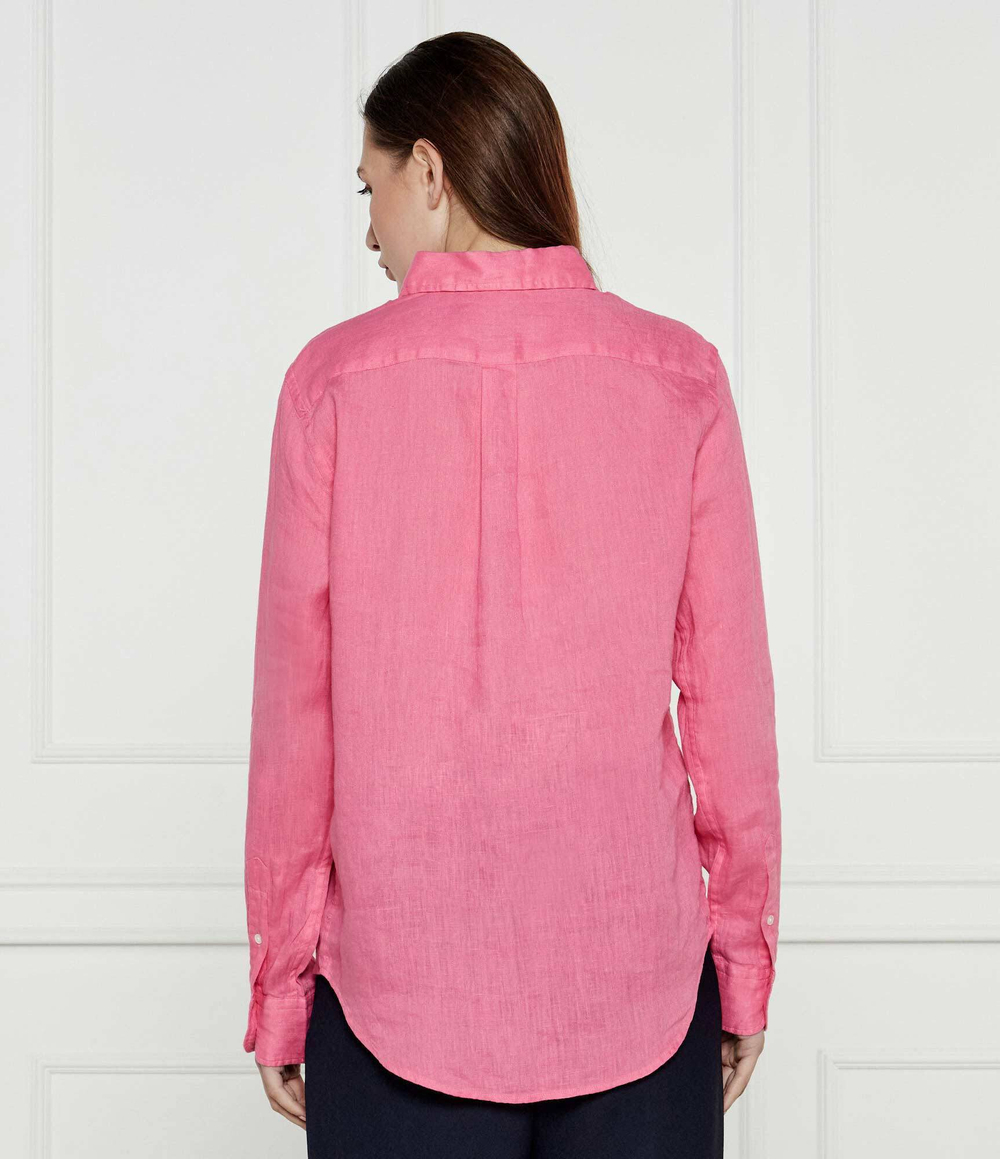 Льняная рубашка POLO RALPH LAUREN - розовый(211970730)
