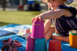 Набор стаканов Klean Kanteen Kid Cup 10oz (296 мл) Beach Ball - 4 шт