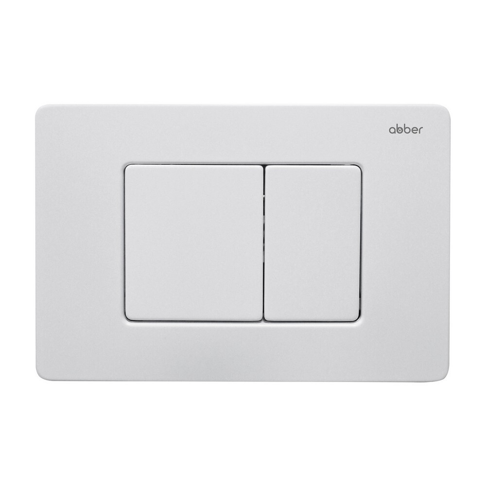 Комплект подвесной унитаз ABBER Bequem AC1132TC белый, с закрытым дном с инсталляцией AC0105 и кнопкой AC0120MW белая матовая