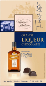 Шоколад Пиастен Уорнер Хадсон конфеты с апельсиновым ликером / Piasten Warner Hudson Orange Ligueur 150г