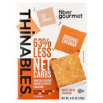 Fiber Gourmet, Thinables®, оригинальный вкус чеддера, 120 г (4,25 унции)