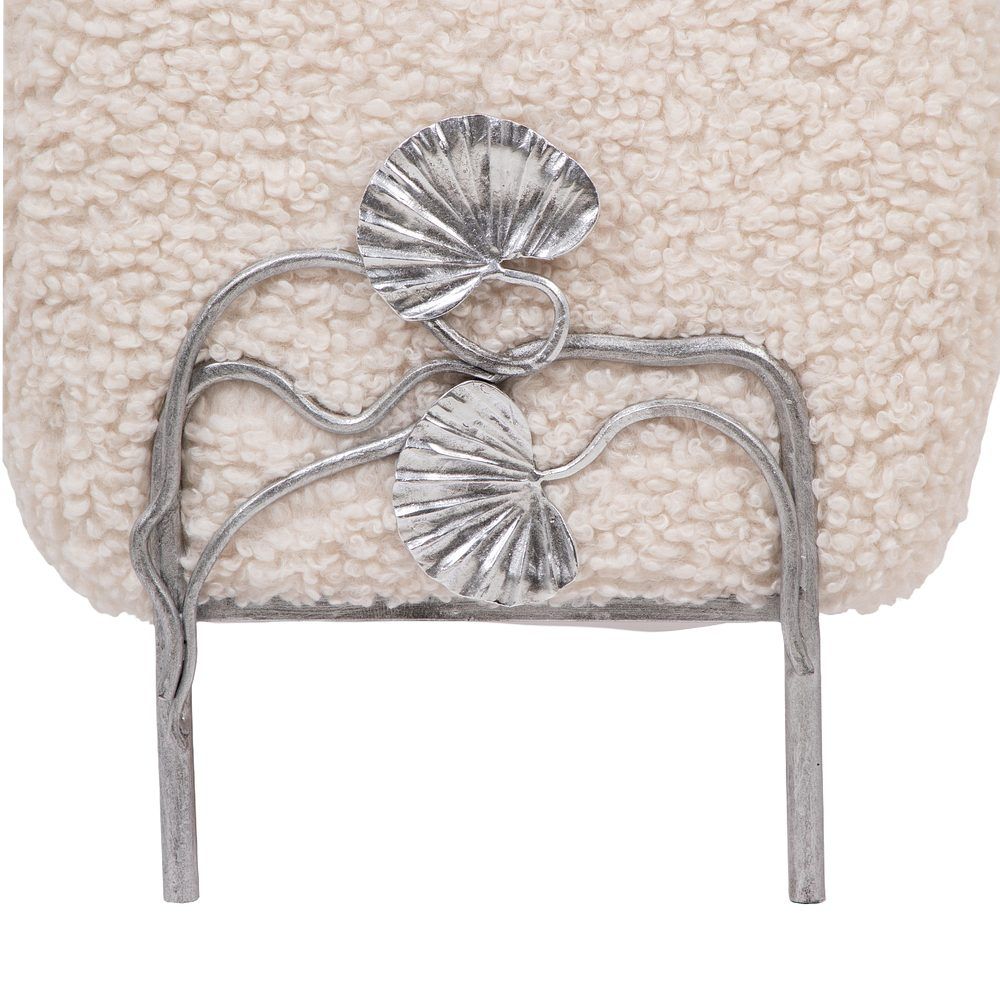 Банкетка Нимфея Какао Античное Серебро