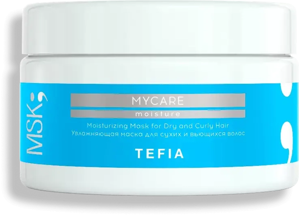 Tefia Mycare Увлажняющая маска для сухих и вьющихся волос, 250 мл