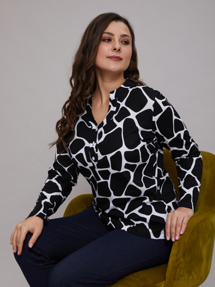 Блузка БЛ-22/черныекамешки