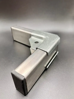 Крепеж теплиц Г-образный 20х20 мм, подходит для теплицы и стеллажа, 10 пар- толщина металла 1.5мм