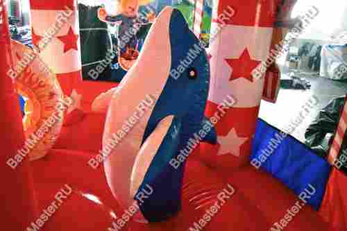 Детский надувной батут "Шатёр цирка" 4*4*4 м