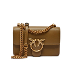 Кожаная сумка через плечо LOVE ONE MINI Pinko - оливковый(100074 A0F1)