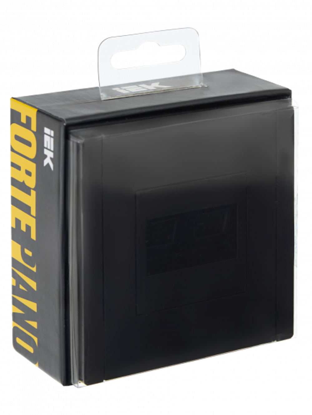 FORTE&PIANO Розетка компьютерная двойная RJ45 кат.5E FP133 черный IEK