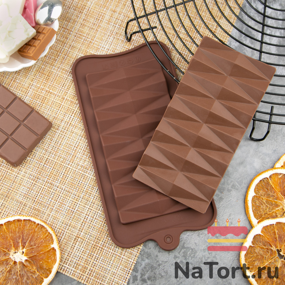 Форма силиконовая для шоколада «Плитка искушение»