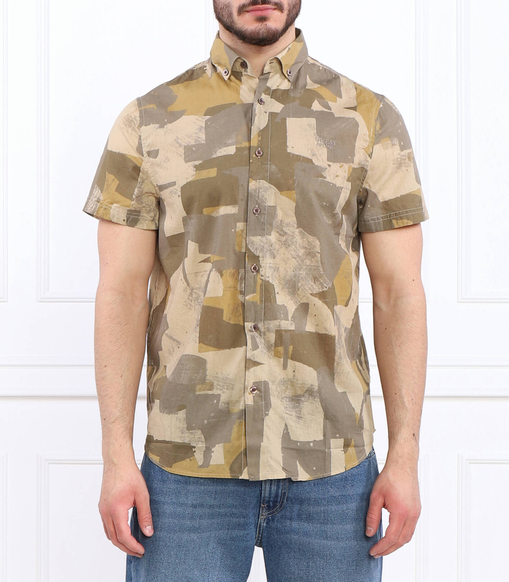 Рубашка SS COLLINS GUESS - зеленый(M3GH65 WFDS1)