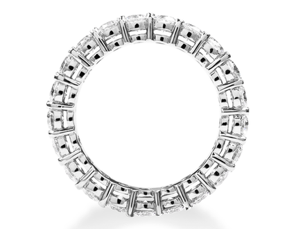 Кольцо "Дорожка" с природными бриллиантами