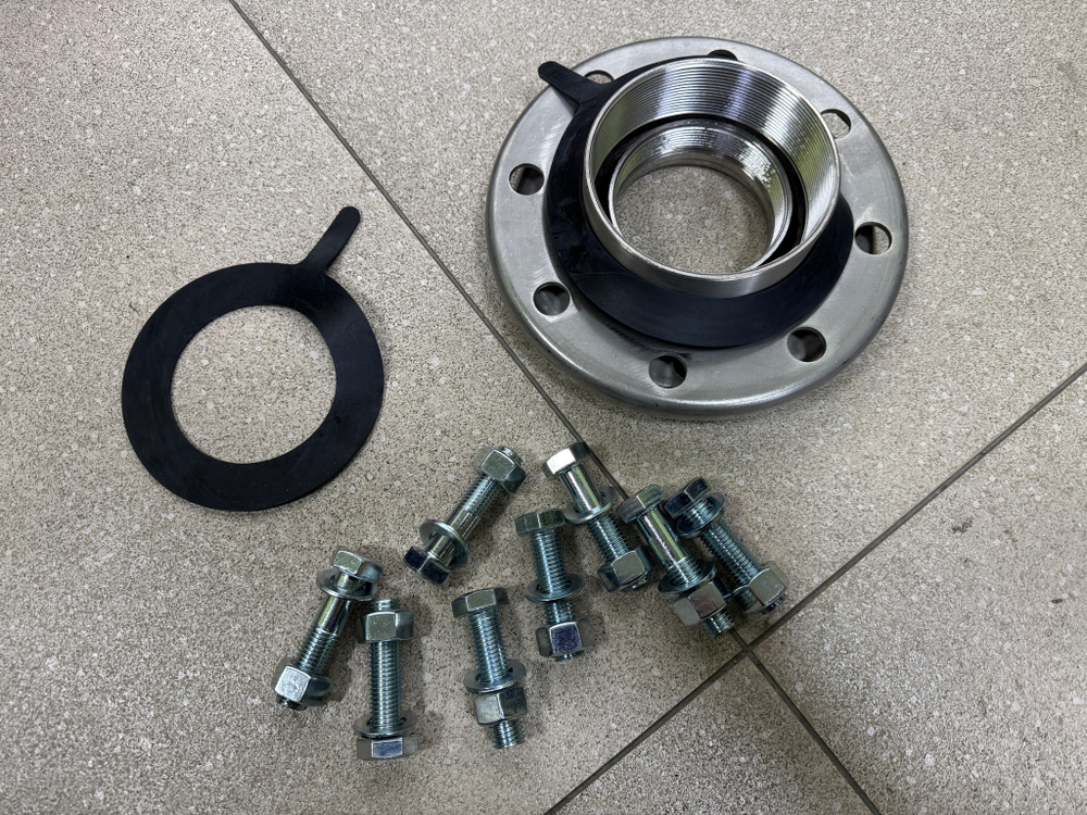 Комплект фланцев: входной (диаметр 100мм) /выходной (диаметр 80мм) для насосов "LEO" моделей XZS100-80-125/40, XZS100-80-125/55, XZS100-80-125/75, XZS100-80-160/92, XZS100-80-160/110