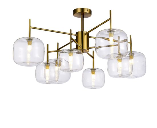 SL1049.302.08 Люстра потолочная ST-Luce Латунь/Прозрачный G9 8*5W FINN