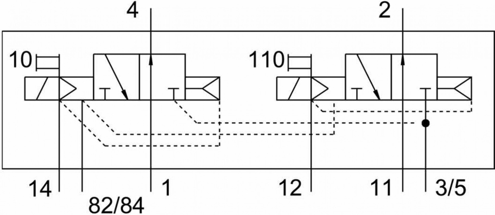 Распределитель с электроуправлением Festo CPV10-M1H-2X3-OLS-M7