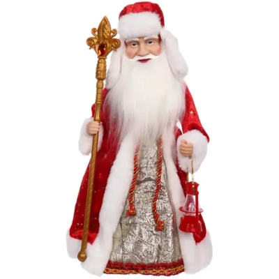 Дед Мороз музыкальный «Волшебство» 40 см (красная шубка)
