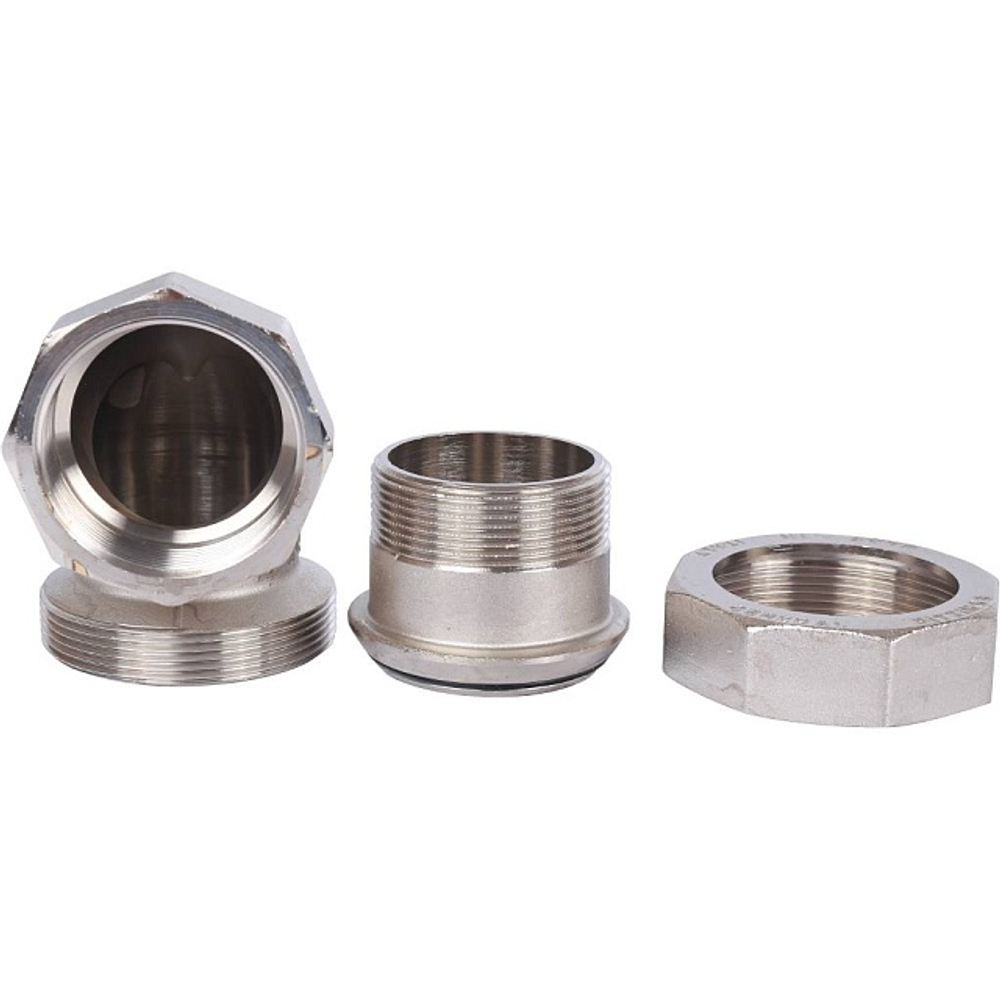 Разъемное соединение (американка) угловое STOUT - 2" (ВР/НР, никелированное, уплотнение o-ring)