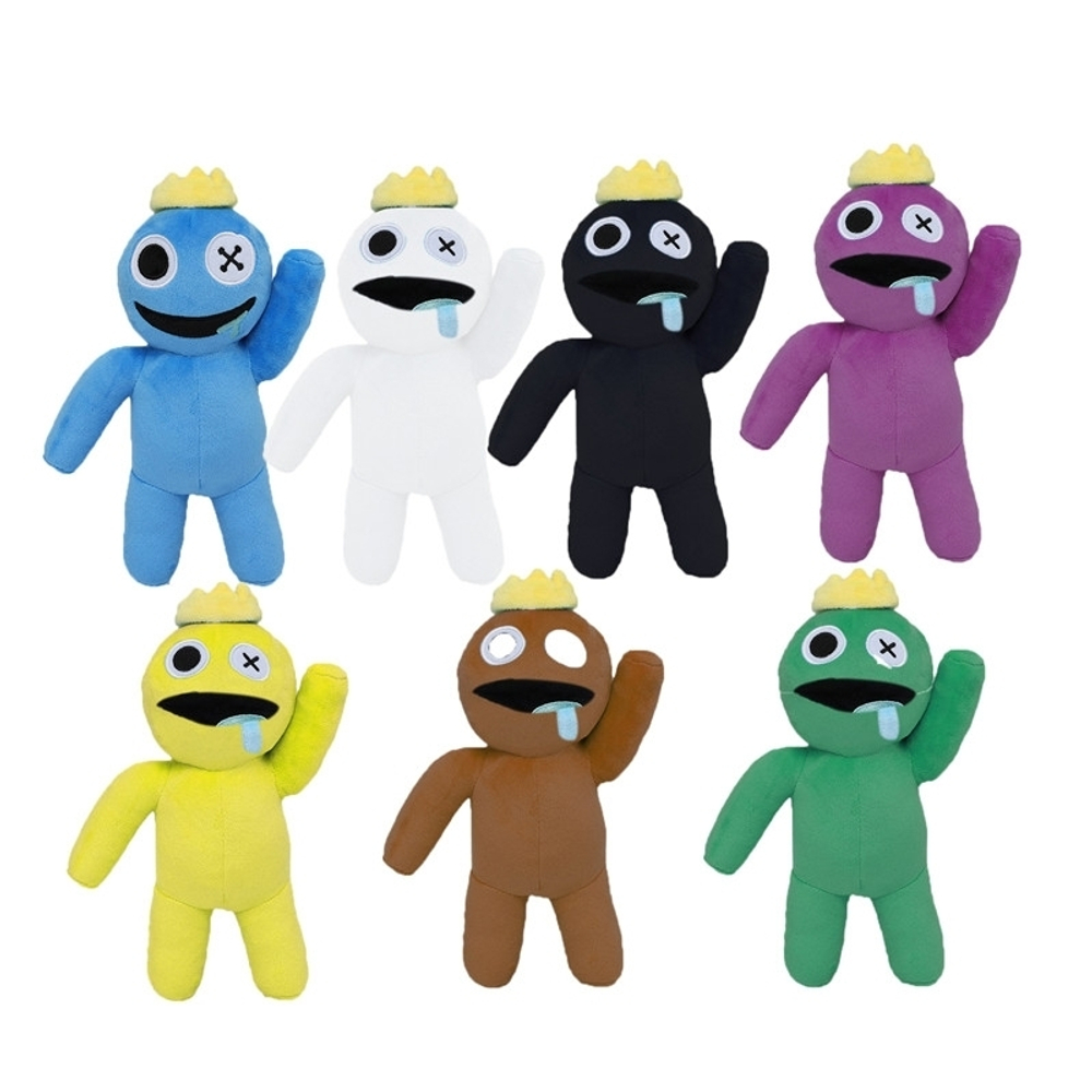 Мягкая игрушка Радужные друзья Роблокс "Rainbow Friends Roblox" Пуговица глазый со слюнями во рту 30см