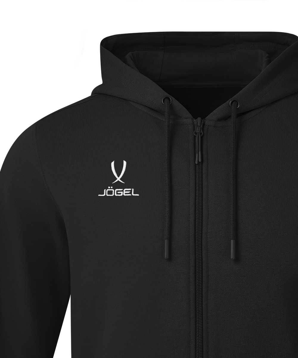 Флисовое худи на молнии ESSENTIAL Cotton Fleece FZ Hoodie, черный