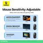 Мышь Baseus Ergonomic Cluster Black (B01055505111-01)