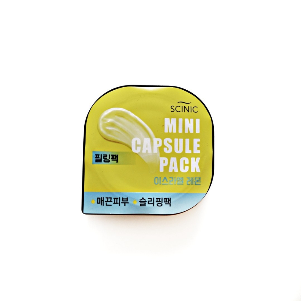 Капсульная пилинг маска с лимоном SCINIC Mini Capsule Pack Clay - ISRAEL LEMON, 8 ml