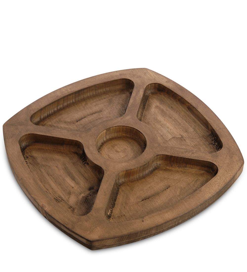 Народные промыслы КД-83 Менажница кедровая квадратная L-235