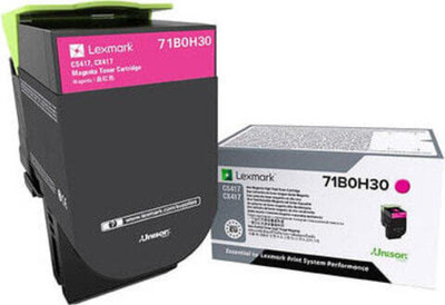 Lexmark 71B0H30 тонерный картридж Подлинный Пурпурный 1 шт