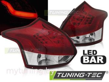 Задние фонари для Ford Focus III 5D (11-14) LED Red Crystal
