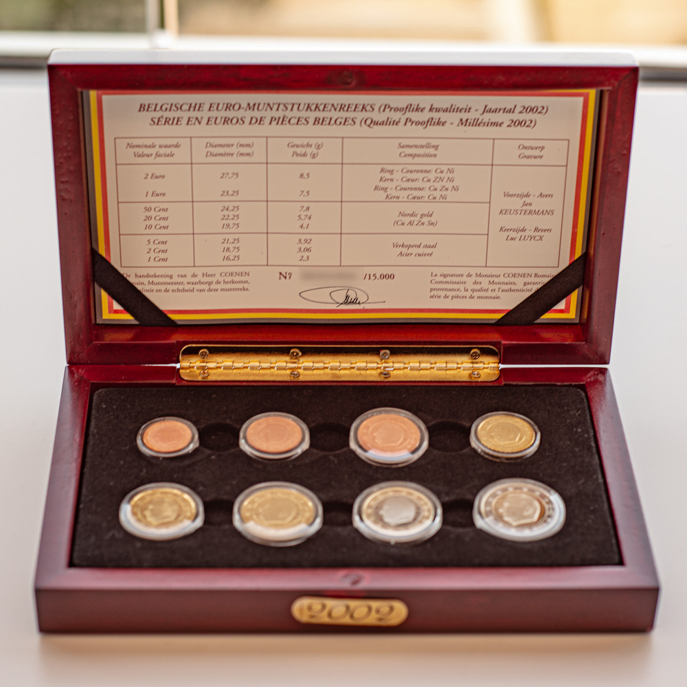Belgium 2002 Proof Coin Set