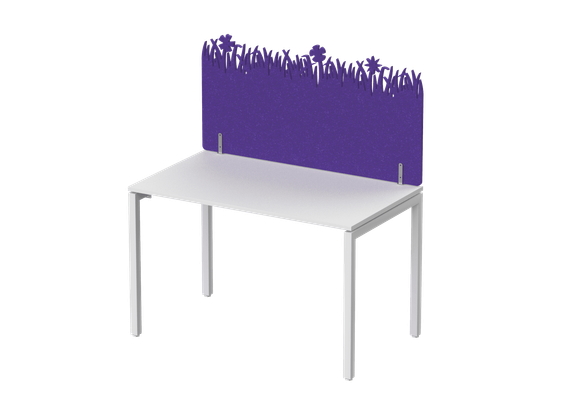 Экран фронтальный / боковой, с декором &quot;Зеленая поляна&quot;, без фурнитуры 60х1,2х60