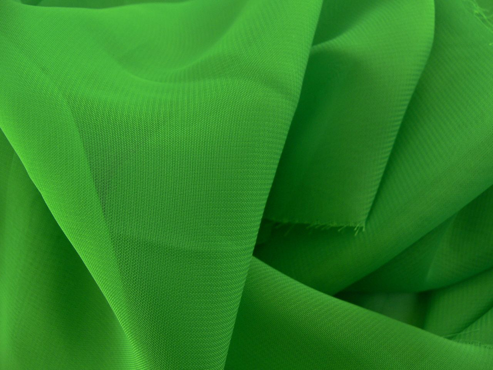 Ткань Шифон стрейч зеленый арт. 324700