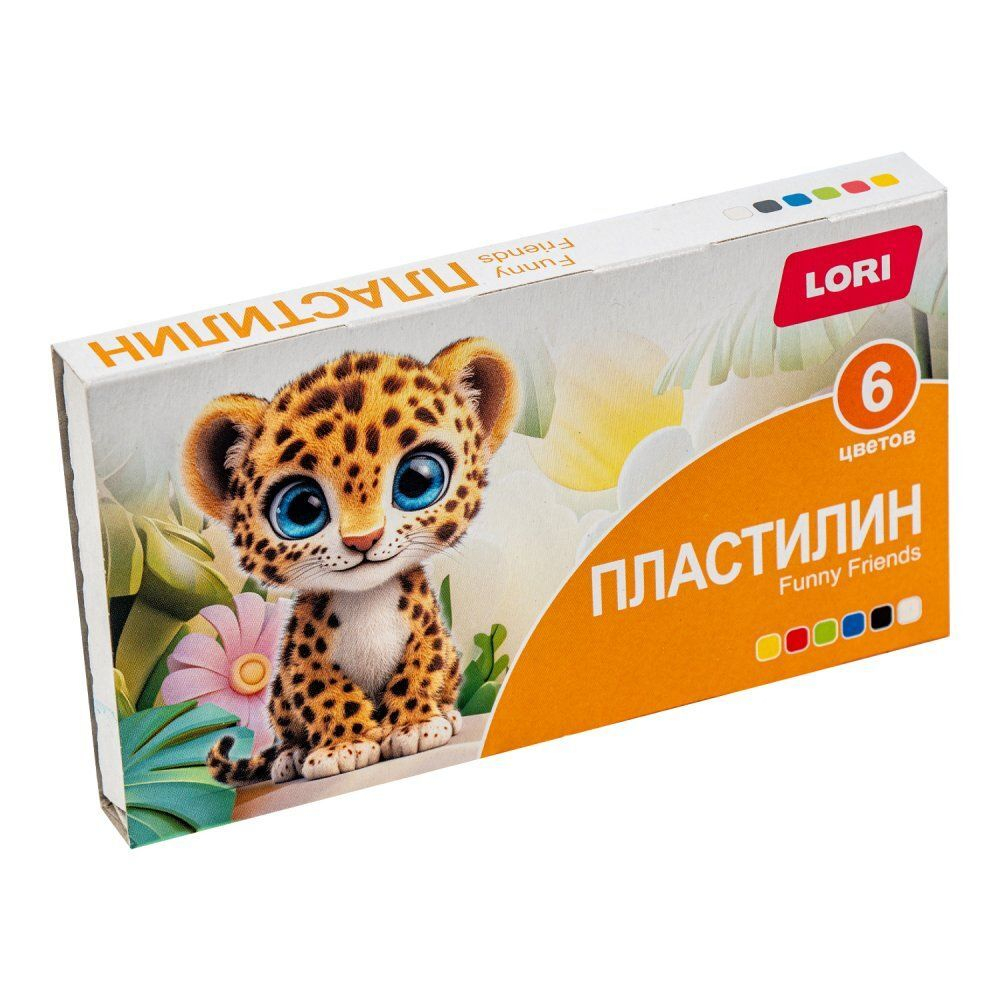 Пластилин 6цв 90гр. FUNNY FRIENDS