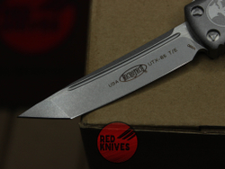 Нож Microtech UTX-85 A+++ Tanto T/E - серая рукоять, апокалиптик клинок танто