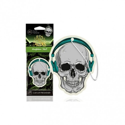 AROMA CAR Ароматизатор картонный DIA DE LOS MUERTOS Череп с телефоном