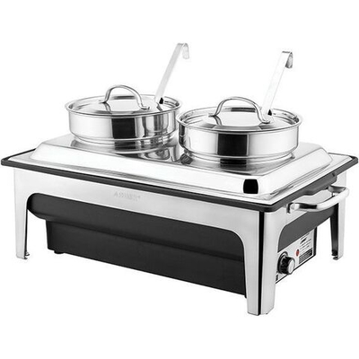 Мармит-супница электр. 50Гц;сталь нерж.,полипроп.;4л;,H=31,L=64,5,B=35см;760вт;металлич.,черный (Цвет: серебристый)