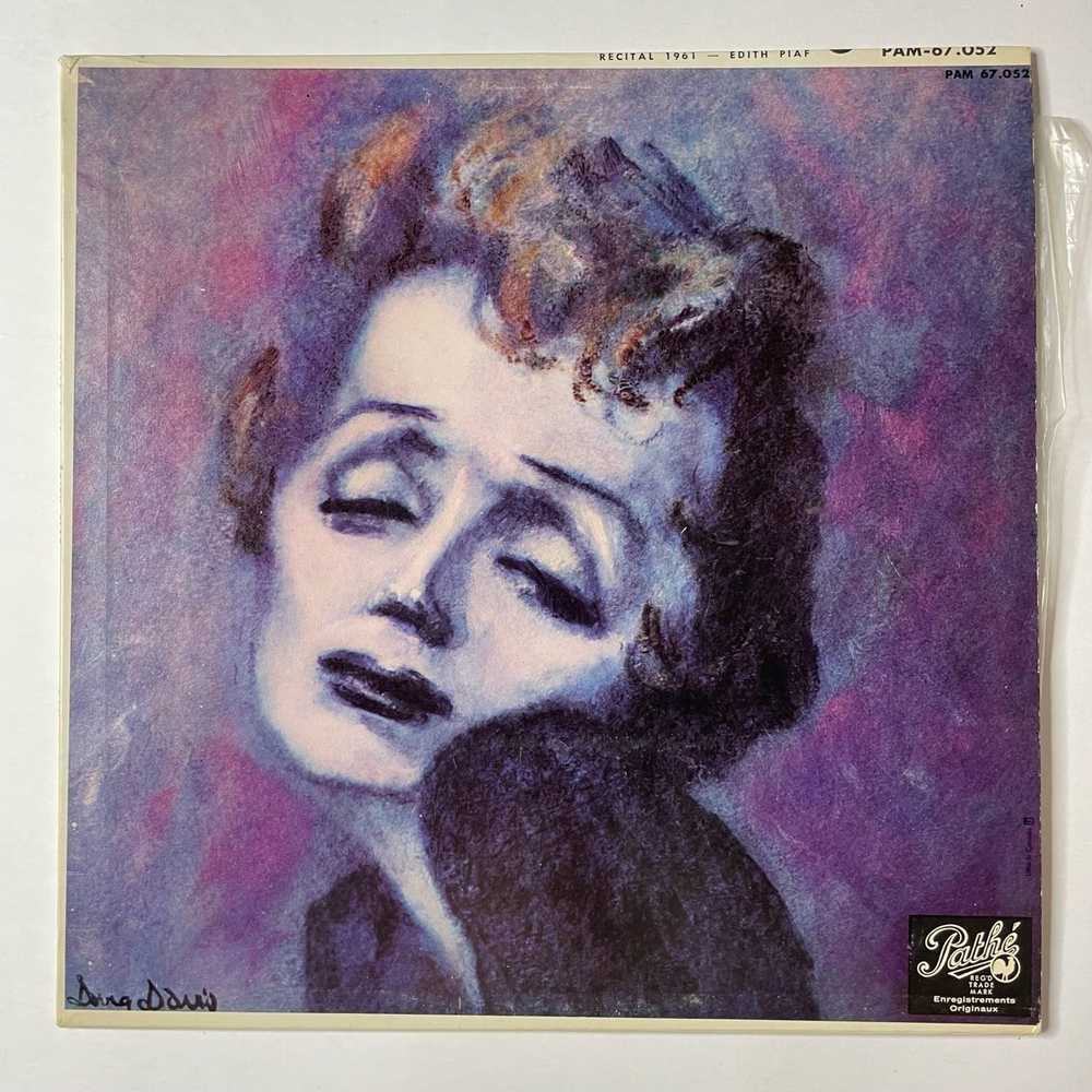 Винтажная виниловая пластинка LP Edith Piaf Recital 1961 (Canada 1961)