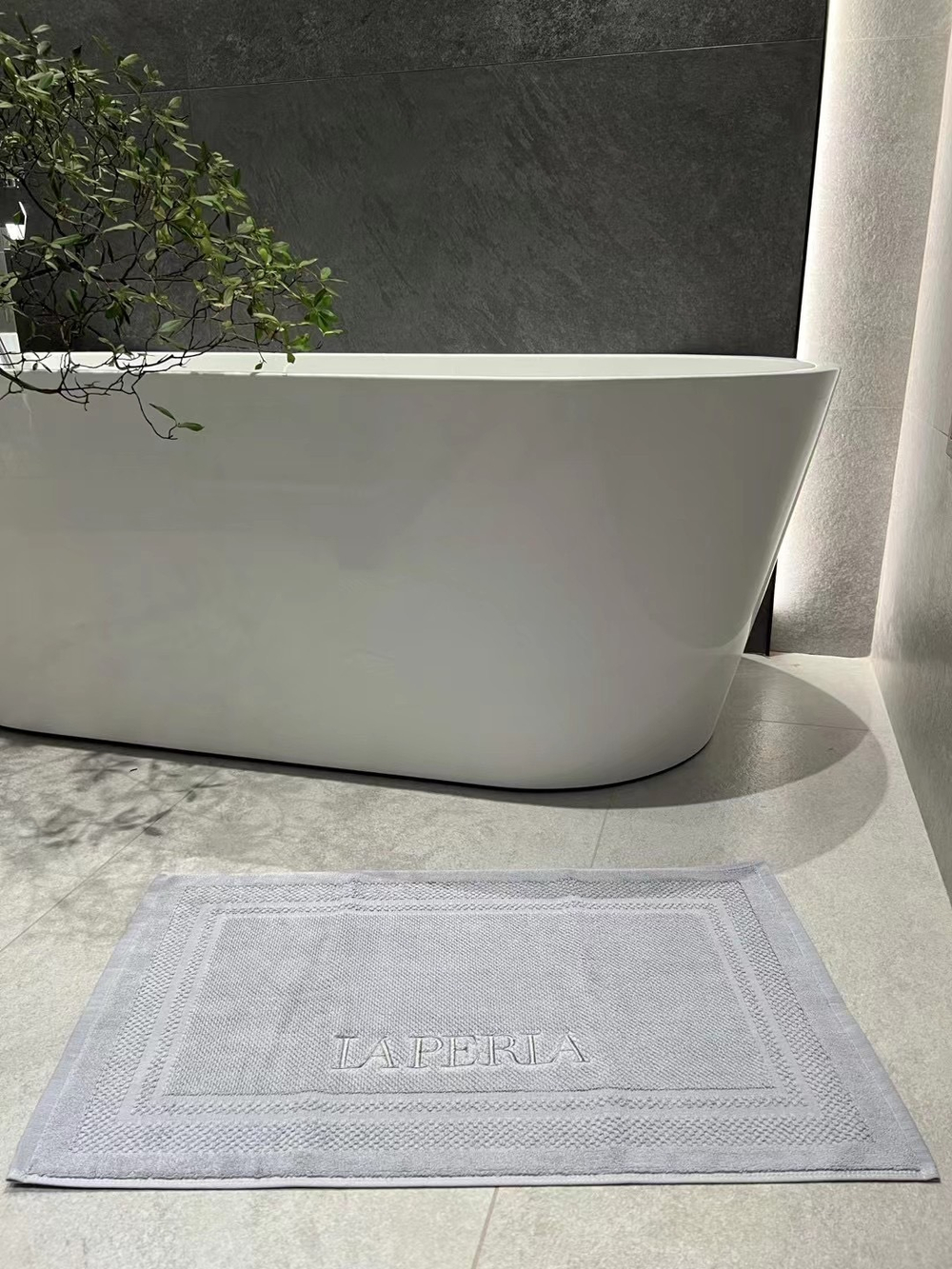 Коврик для ванной La Perla 50x80 серый