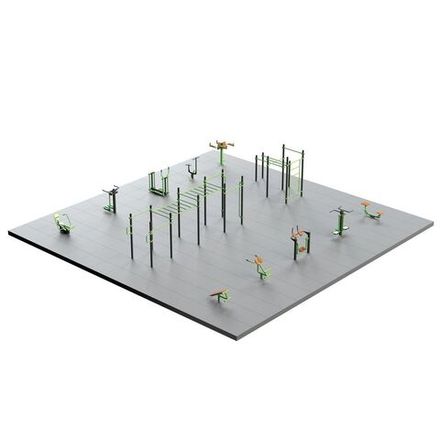 S-1011 Спортивная площадка 225 кв.м ZAVODSPORTA