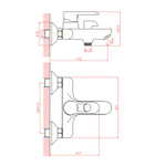 СМЕСИТЕЛЬ Д ВАННЫ VODA FUTURE FT54