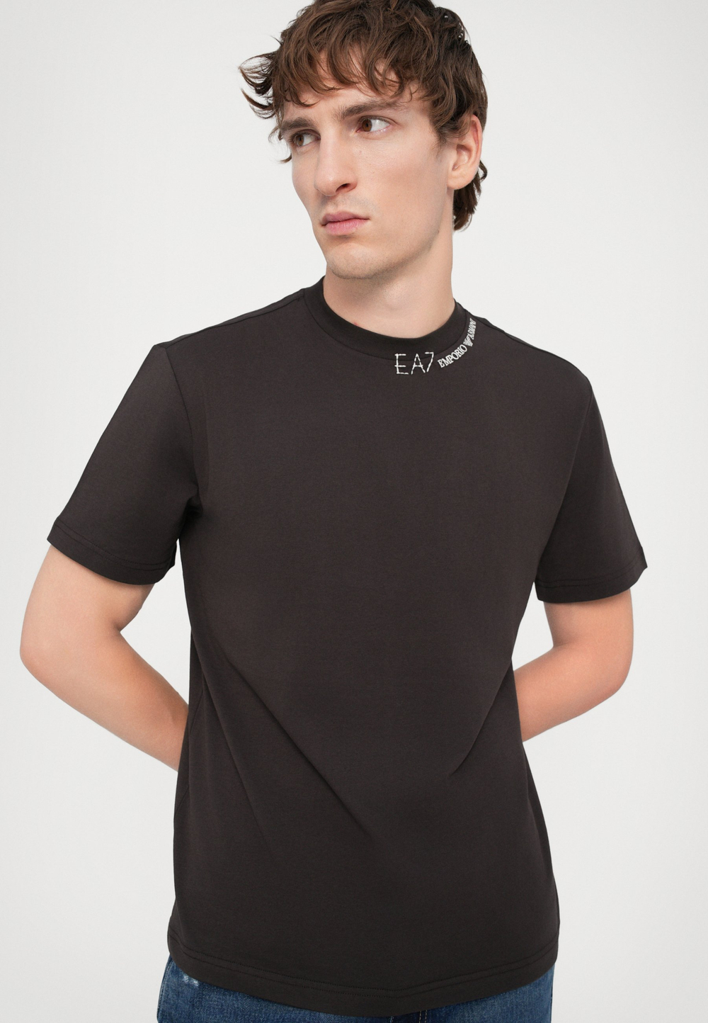 EA7 Emporio Armani UNISEX - Базовая футболка - Коричневый
