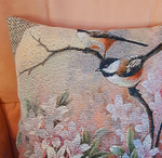 Декоративный гобеленовый чехол для интерьерной подушки Цветение 38*38