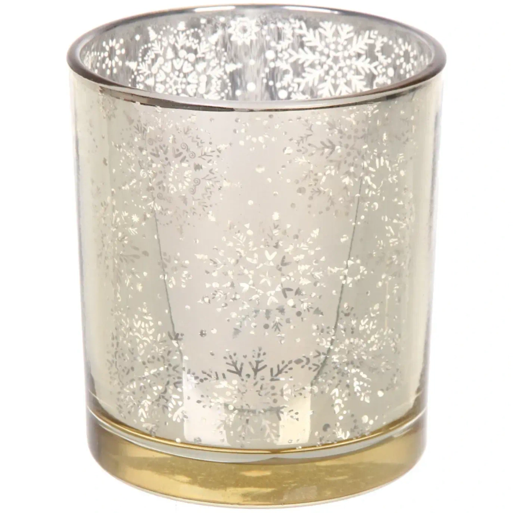 Подсвечник «Снегопад» 7*7,8 см, Золото